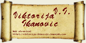 Viktorija Ikanović vizit kartica